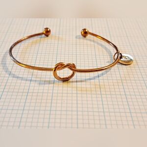 Coro Gold Loop Knot Cuff Bracelet